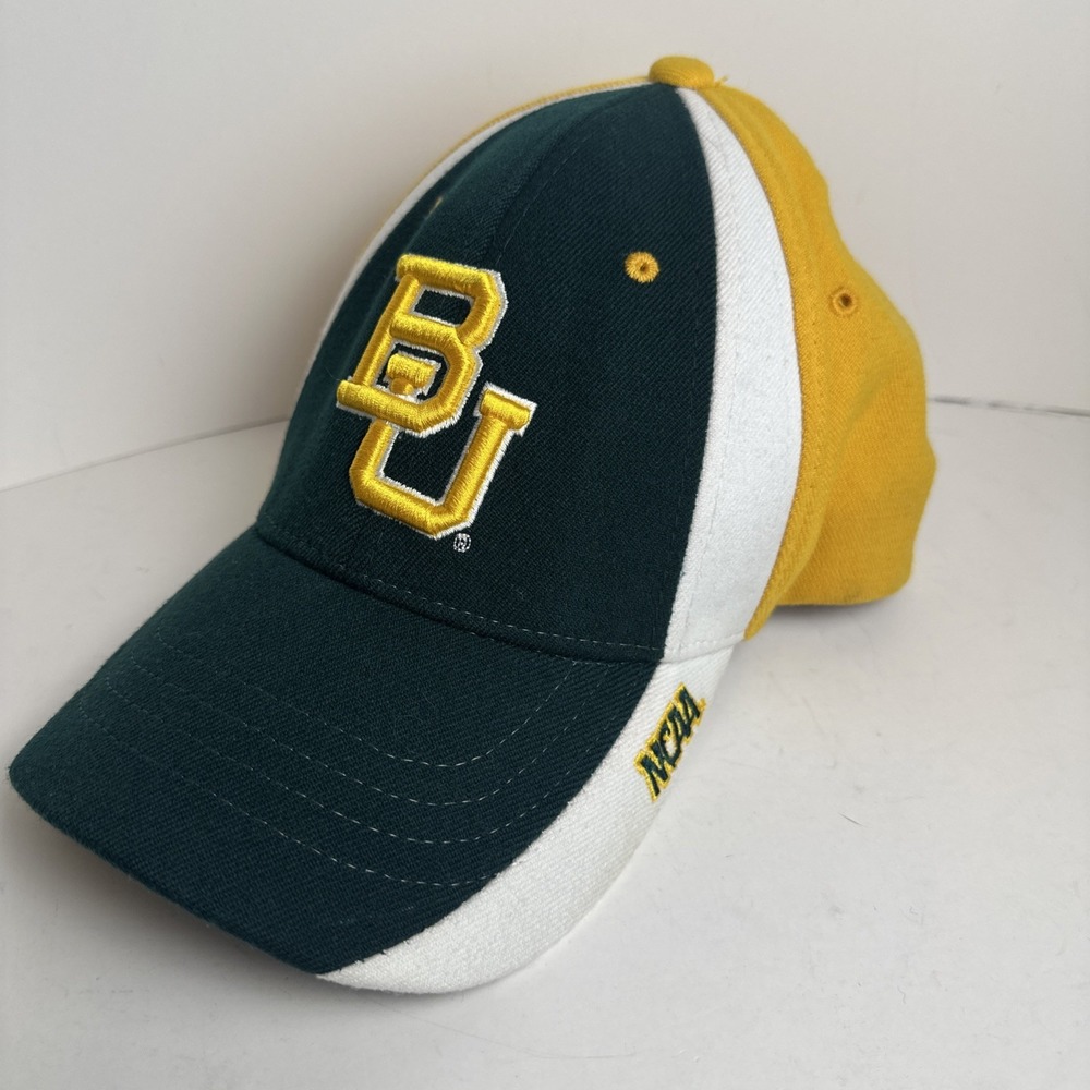 Baylor University Alumni Hat Zephyr Z-Fit M/L NCAA Green Gold Cap Baylor Bears
